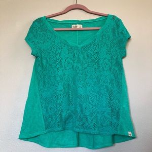 HOLLISTER / NWOT Seafoam Green Casual Top